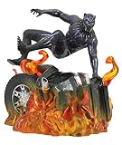 marvel select black panther review 100% auténtico Diamond Select Black Panther Marvel Movie Gallery PVC Statue Black Panther Version 2 23 cm