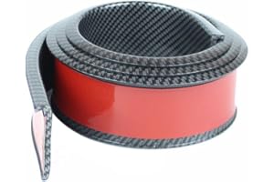LSGGTIM Tira De ProteccióN para Guardabarros De Rueda, Guardabarros Universal para Rueda De Coche,Tira De Rueda De Fibra De Carbono,Ancho de Fibra de Carbono 5,5 CM (cantidad de una Rueda)