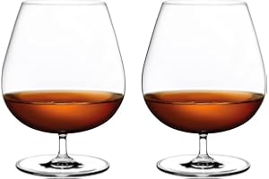 Topkapi Elite 66123 Maxime Clement XL - Set di 2 bicchieri cognac lavabili in lavastoviglie, in cristallo senza piombo, elegante e di alta qualità