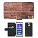 Produktbild PU Leder Wallet Case Folio Schutzhülle // M00156236 Mauersteine Hintergrund Mauerwerk // Samsung Galaxy Note 4 IV