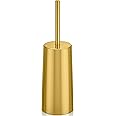 Toilet Brush and Holder, Toilet Brush Stainless Steel, Toilet Bowl Brush for Bathroom Toilet-Ergonomic, Elegant,Durable (Gold)