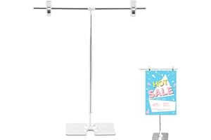 FUXUNAMZ Soporte carteles información presentación publicidad piso - Pequeño soporte de anuncios de acero inoxidable, soporte ajustable A3 A4, para bodas, ferias comerciales, comercio minorista, menús