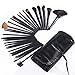 Lychee Beautiful 32pcs Cosmetic Makeup Makeup Brush Set with Free Bag (32Pcs Brown)