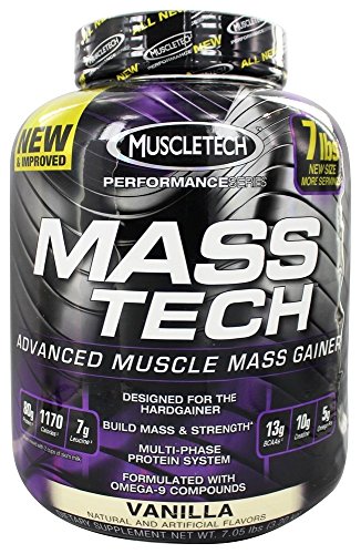 Preisvergleich Produktbild MuscleTech Mass Tech Weight Gainer, 3180g 7LBS, Geschmack:Vanille