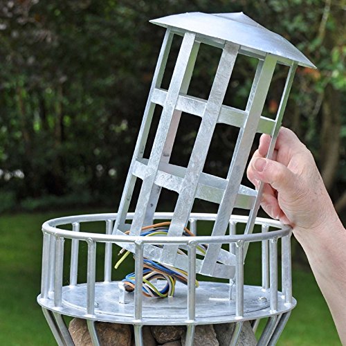 Leuchtturm, MANNSHOCH!, 1,80m, 180cm Höhe, Gambione, Garten-Dekoration, verzinkt, Vollverzinkt, rostgeschützt, Kunstwerk! . - 3