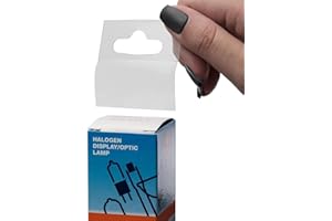 ABARNOM Accesorios para Ganchos Adhesivos Transparentes - Cuelga Fácil Adhesivo para Productos de 50x50mm [Área Adhesiva de 50x20mm], Exhibición de Productos en Tiendas y Negocios (50)