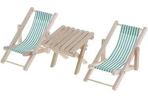 MagiDeal 1/6 Meubles de Maisons Poupées Table à Manger + 2pcs Chaise Accessoires de Jardin Dolls House - Vert