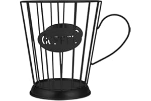 Wowlela Porta capsule da caffè e tazza organizer, portabicchieri cestello portaoggetti da cucina Ferro