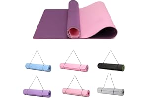 Fyihoxi Genouillères De Yoga Antidérapantes, 20 Cm, Rose, 2 Pièces