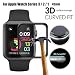 Produktbild Für Apple Watch Displayschutzfolie, Voller Bildschirmschutz Deckung gehärtetem Glas Bumper Case mit 3D Curved Edge und High Definition für iWatch Apple Armbanduhr 42 mm Serie 3/2/1