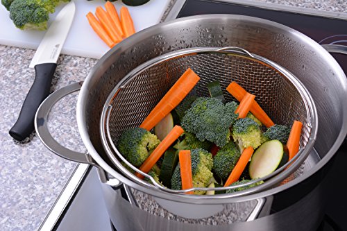 GRÄWE Einsatzkorb Dampfeinsatz rund 21 cm inkl. Halterung | Edelstahl - 3