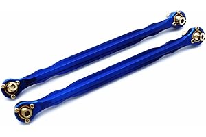 EPTNNASO Aluminum Toe Links Steering Rod - 1PR Blue for Traxxas 1/5 X-Maxx 7748