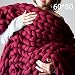 Produktbild Gulin Grob gestrickte Decke, Handgewebte Wollgarndecke, Knitting Throw Bett Sofa Warm Home Decor