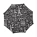 Produktbild Alaza Paris Eiffelturm Herzen Love Wein Frankreich Black Inverted Regenschirm Double Layer Winddichte Rückseite Faltbarer Regenschirm für Auto mit C-förmigem Henkel