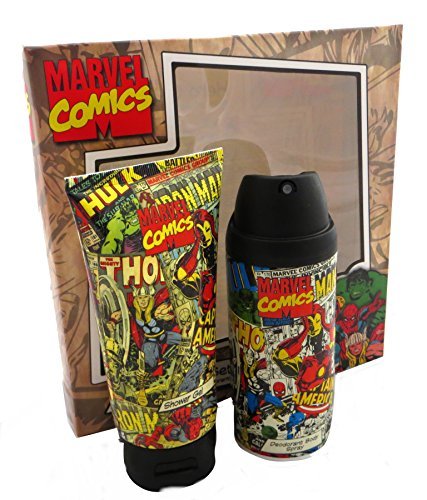 Marvel Comics Hero Duo, Shower Gel, Deodorant Gift Set