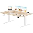 Devoko Electric Desk 140 x 60 cm, Height Adjustable Desk with Headphone ...