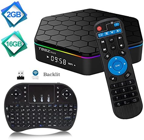 Android 7.1 Bluetooth TV Box Amlogic S912 64 Bits Octa Core and Supporting 4K (60Hz) Full HD /H.265 /WiFi 2.4/5GHz /T95Z Plus /2GB-16GB/FREE WIRELESS KEYBOARD