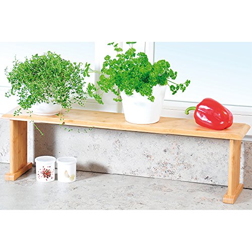 Kesper Küchenregal, Kräuterregal, Blumenregal, Bambusregal, aus Bambus, Maße: 760 x 750 x 215 mm - 2