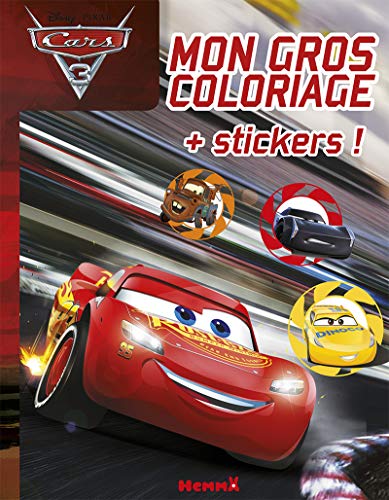 Cars 3 Mon Gros Coloriage Stickers - 