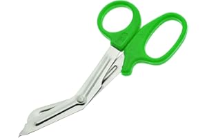 Ynr Paramédical Vet Emt Traumatisme de L'em S Cisailles Infirmières Utilitaire Bandage Fire Rescue Premiers Secours Médical Ciseaux Ce - Green, 7.5"