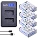 Price comparison product image DuraPro 1250mAh 4Pcs Batteries + LCD Dual USB Charger for Gopro 3 Battery GoPro HERO3+, HERO3 and GoPro AHDBT-201, AHDBT-301, AHDBT-302 Camera Battery