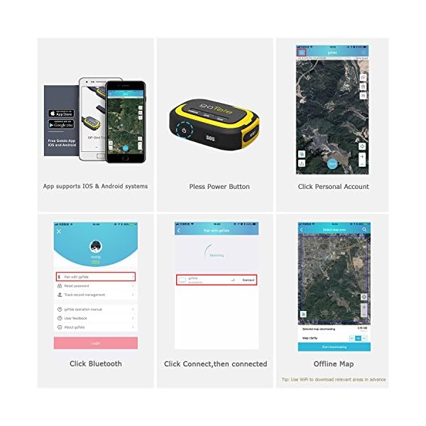 goTele GPS Tracker Hiking Hunting Offgrid GPS Children and Pets Trackers No Monthly Fee No