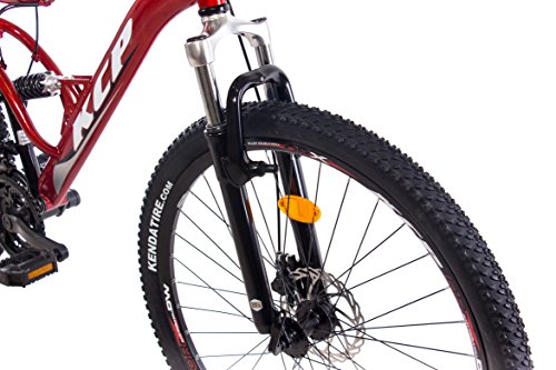 27,5″ Zoll MOUNTAINBIKE FAHRRAD KCP ATTACK Unisex mit 21 Gang SHIMANO TX rot schwarz - 5