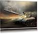 Produktbild Pixxprint Panzer im Nebel Format: 60x40 auf Leinwand, XXL riesige Bilder fertig gerahmt mit Keilrahmen, Kunstdruck auf Wandbild mit Rahmen, günstiger als Gemälde oder Ölbild, kein Poster oder Plakat