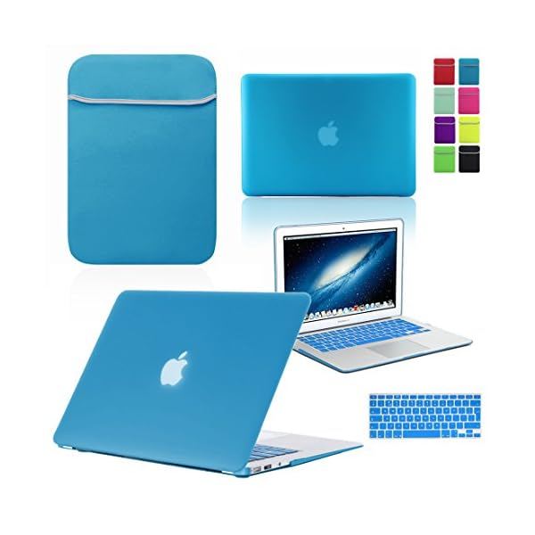 BUNDLE X3 - MacBook Air A1466- Hard Case + Neoprene Sleeve + Keyboard Skin