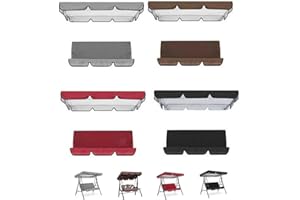 WIIYENA Ensemble de balustrade d'extérieur, accessoires imperméables pour banc de jardin, installation durable et pratique (150 x 50 x 10 cm, marron)