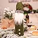 Produktbild Jinxuny Flasche Abdeckung 1 STÜCK Puppe Form Weinflasche Abdeckung Taschen Weihnachten Geschirr Weihnachtsmann Weihnachten Geheimnisvoll Aussehende Dekoration Dinner Party Ornament (Color : Green)