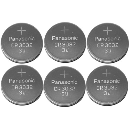 6-pack Panasonic Battery, Lithium Button Cell Cr3032- Cr 3032
