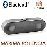 ♫ ALTA CALIDAD DE SONIDO EN ALTA FIDELIDAD: Pareja de altavoces configurados en formato 2 * 3W. Tecnología de Radiador Ambiental de Conductor de Doble Presión. Experimente su música en estéreo, sistema de cuerpo completo gracias a los controladores duales de alto rendimiento y los graves duales únicos y mejorados. Menos del 1% de distorsión armónica que garantiza una claridad y fidelidad superiores. Potencia de salida de 6W RMS