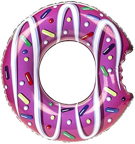 Time to Sparkle PMS 20" Inflatable Swim Ring Donut Design Safe Water Equipment Fun Raft Float Pool 0.18MM