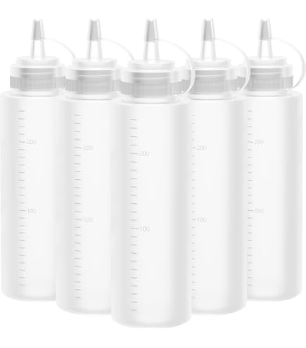 Lot De 4 Mini Bouteilles à Presser 100 Ml - Pour Sauces, Condiments, Voyage Ou Lunch Box