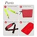 Giwox Maternity Bag 4 Ways in 1 Baby Large Nappy Changing Bags, Dot Stylish Diaper bags Large Capacity Pram Bags for Mums Dads ( Red)