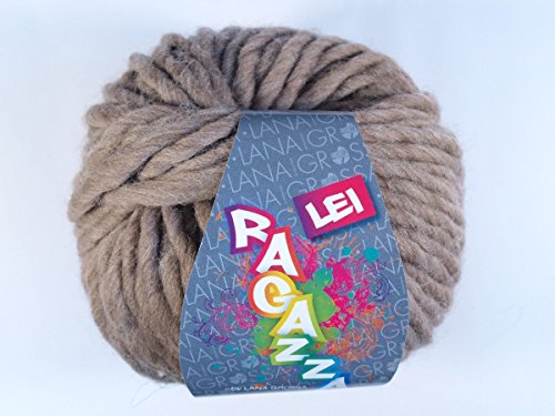 Lana Grossa Wolle Lei 013 Taupe 50g