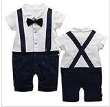 Baby boys party outfit 6-24 mnths GENTLEMAn Short SLEEVE suit for wedding christmas birthday(9-12 months)