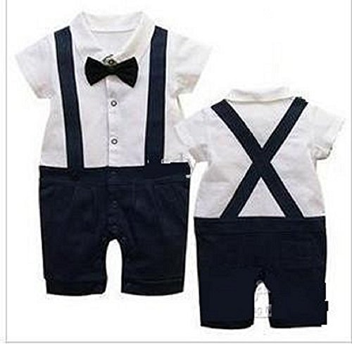 Baby boys party outfit 6-24 mnths GENTLEMAn Short SLEEVE suit for wedding christmas birthday(9-12 months)