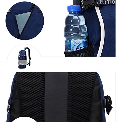# 8801 Neues Modell 8-shape Oxford Rucksack 53,3 cm Rucksack Laptop Rucksack für 33 cm 35,6 cm 39,6 cm Notebook Rucksack für Herren schwarz schwarz - 3