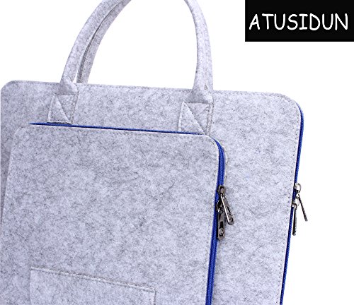 16 Zoll Laptop Schutzh  lle Filz Tasche H  lle Sleeve Case Laptoptasche Notebooktasche Blau