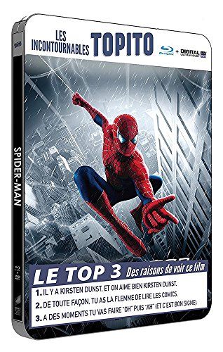 Book's Cover ofSpiderMan Bluray  Copie digitale  Édition boîtier SteelBook