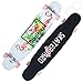 Produktbild FTYUC Skateboard Longboard Vierrunde professionelle Doppel-Rocker Road Board Allround Downhill Long Dance Board Doppelsitz