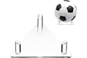 KIUIOM Support de Ballon de Football,Foot Présentoir,Support Ballon Basket, Support Ballon Foot, Universel Support Ballon Rugby Support Présentoir Socle Ballon Base de Ballon Acrylique pour Ecole Maison