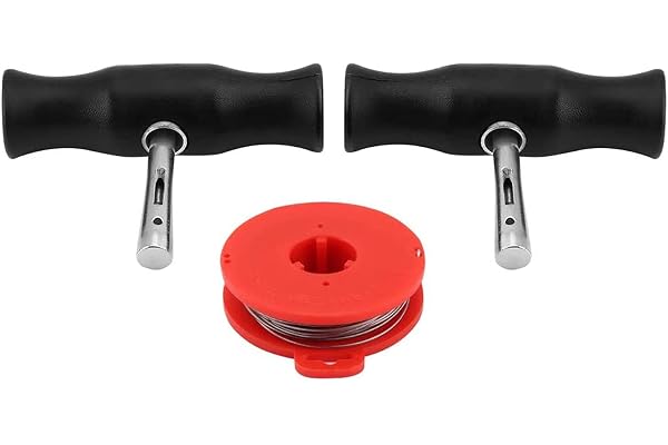 Kit d'outils de dépose pare-brise de voiture Fil de coupe de verre pour fenêtre de pare-brise avec poignées