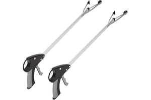 Vive Greifzange mit Saugnapf, 81,3 cm (2 Stück) – Greifwerkzeug für ältere Menschen, strapazierfähig, für Senioren, Müll, Stäbchen, Streupicker oben, extra langer Griff und praktische