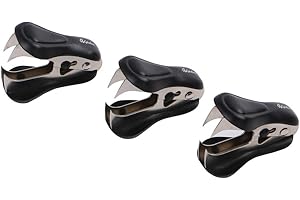 Eagle Dégrafeur, Ôte-Agrafes avec Verrouillage, Lot de 3, Noir