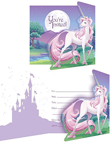 49-tlg. Partyset Mottoparty Einhorn für 8 Kinder – Partygeschirr und Zubehör - 6