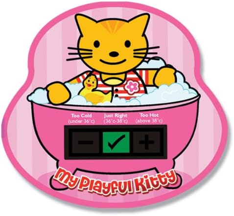 My Playful Kitty Baby Bath Thermometer Card