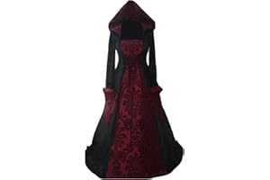 GENERIC Medieval Costume Women Traditional Irish Dress Maleficent Costume Medieval Dress Women Renaissance Irish Vintage Gothic Victorian Costume Faire Costumes Irish Dress Witch Cosplay Halloween Fancy Dress